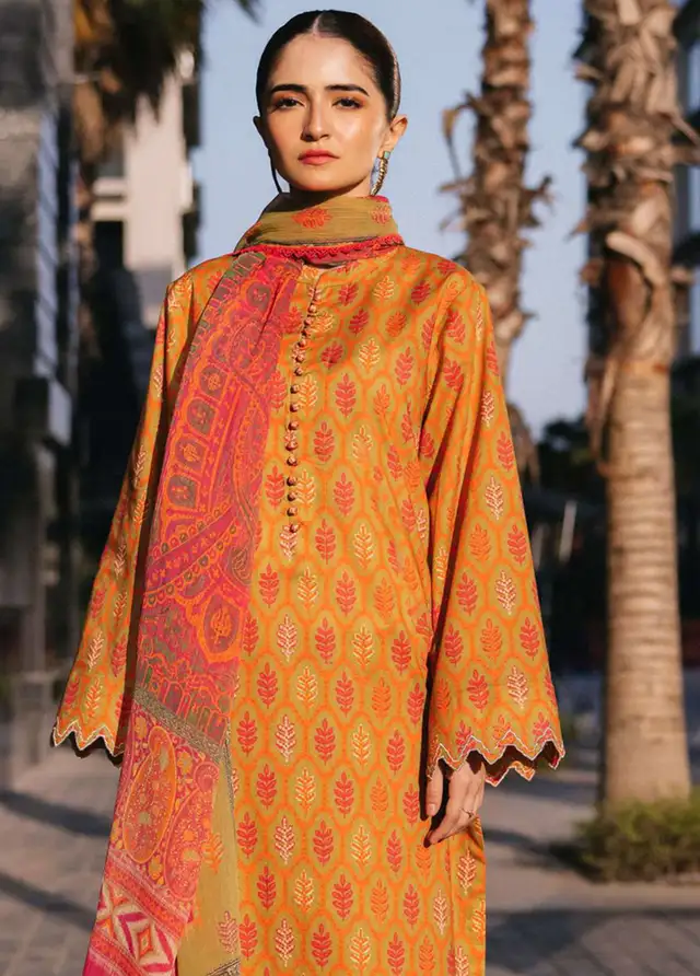 Asim Jofa Pret Embroidered Cambric 3 Piece Suit AJ24-E2 AJPB-38 