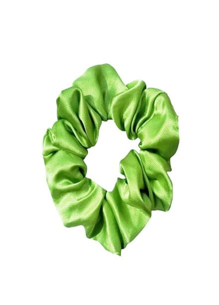 AWA Scrunchies Scrunchie Satin 1 Piece Lime Shine