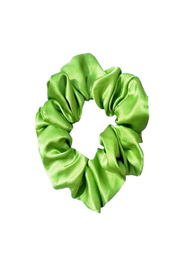 AWA Scrunchies Scrunchie Satin 1 Piece Lime Shine