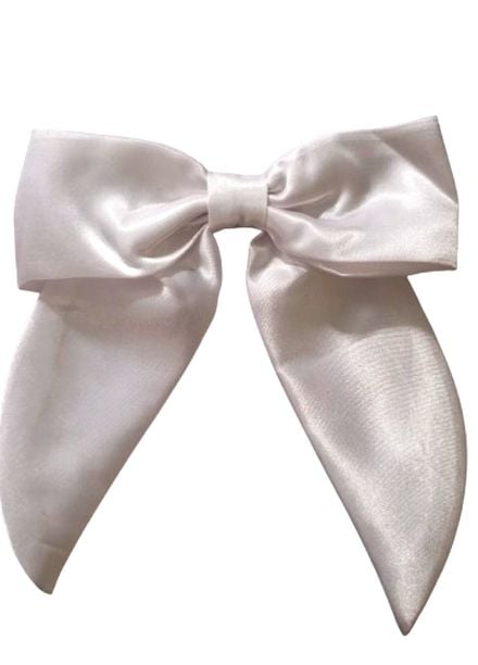 AWA Scrunchies Scrunchie Satin 1 Piece Safeed Nazuk