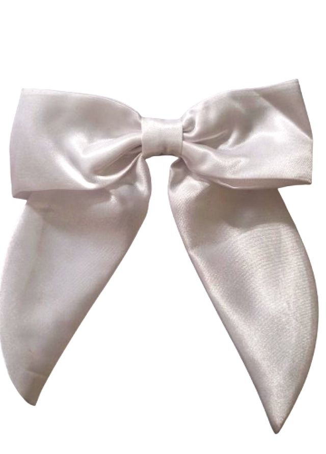 AWA Scrunchies Scrunchie Satin 1 Piece Safeed Nazuk