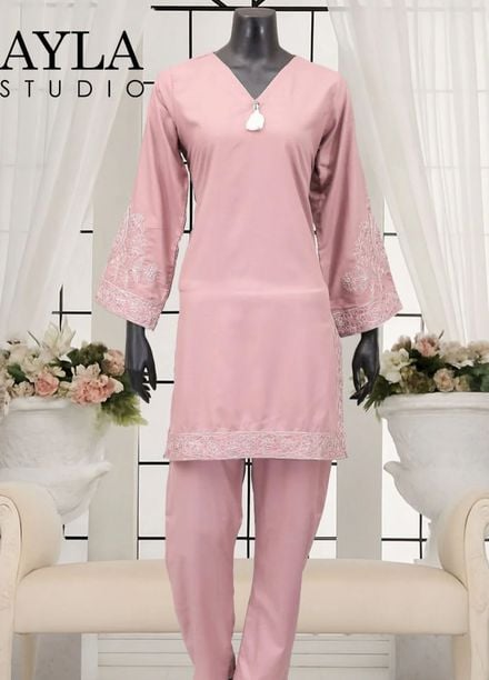 Ayla Studio Pret Embroidered Wash N Wear 2 Piece Suit Gul-E-Nazuk