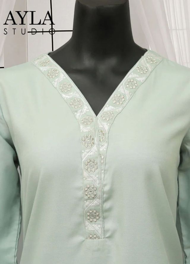 Ayla Studio Pret Embroidered Wash N Wear 2 Piece Suit Hareem