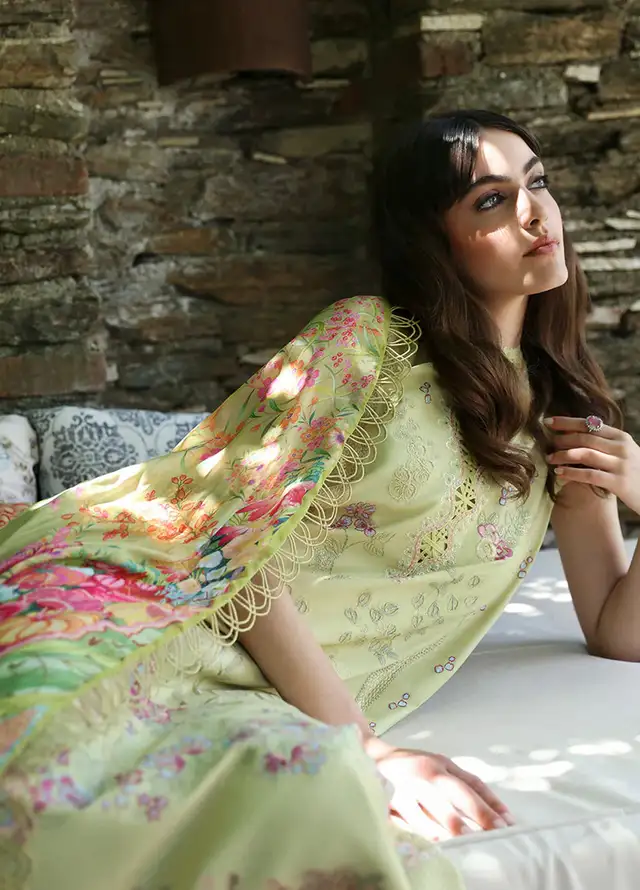 Aylin By Republic WomensWear Embroidered Lawn Suits Unstitched 3 Piece RW24A D5-A - Summer Collection