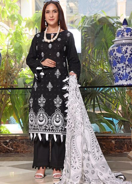 Ayman By Khas Embroidered Lawn Suits Unstitched 3 Piece KHS23A KC-1424 - Summer Collection