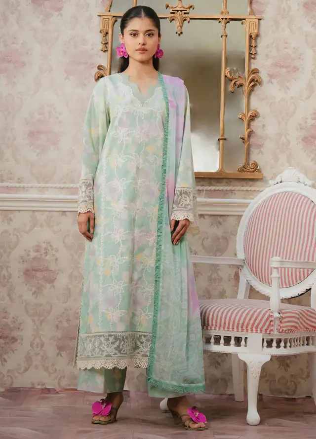 Ayzel by Afrozeh Printed Lawn Suits Unstitched 3 Piece AAF25AM D-03 Liora - Summer Collection