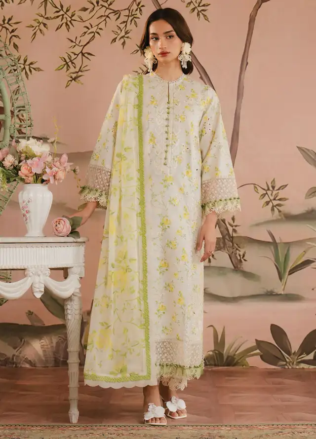 Ayzel by Afrozeh Printed Lawn Suits Unstitched 3 Piece AAF25AM D-06 Cyrilla - Summer Collection