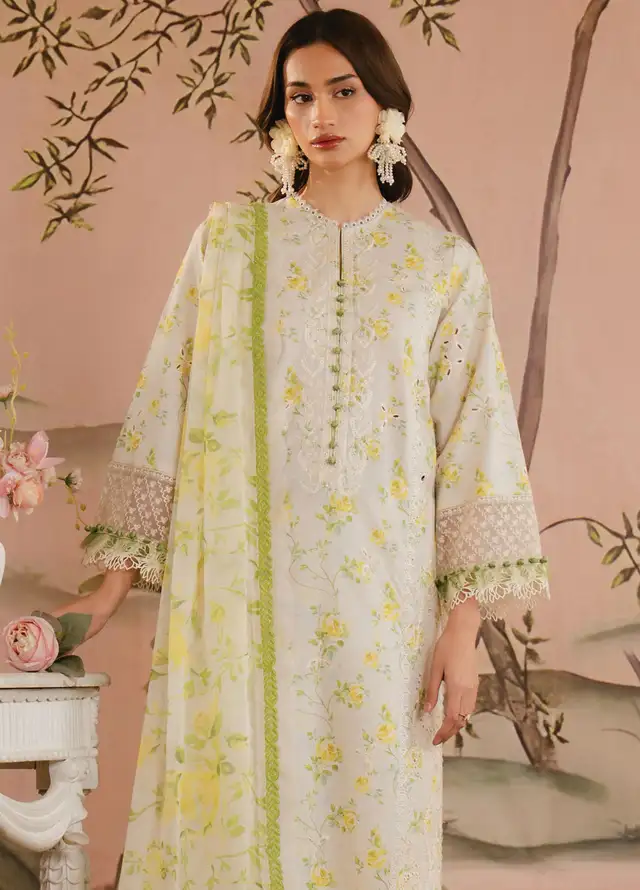 Ayzel by Afrozeh Printed Lawn Suits Unstitched 3 Piece AAF25AM D-06 Cyrilla - Summer Collection