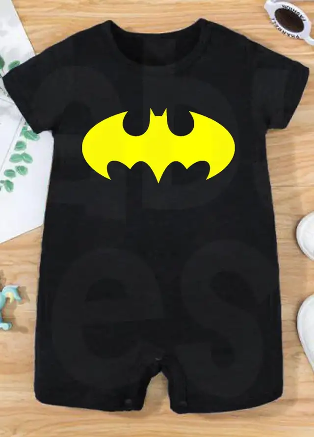 Baby Nest Casual Romper Batman - Black