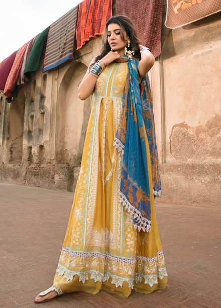Bulbul By Saira Rizwan Embroidered Dobby Suits Unstitched 3 Piece SR22B SR-04 NARGIS - Summer Collection