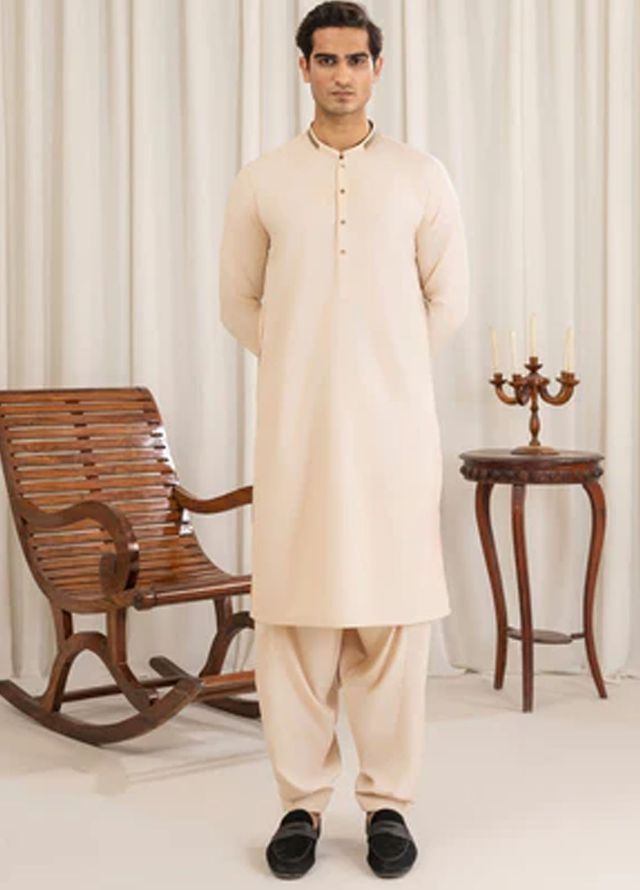 Buraq Pret Plain Wash N Wear Kurta Shalwar Nuh