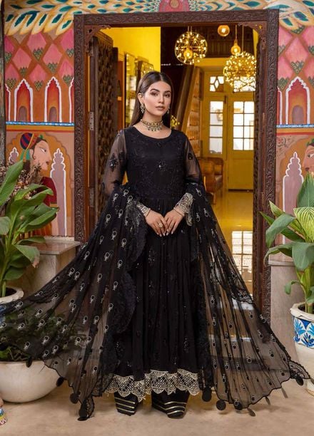 Celine By Charizma Embroidered Chiffon Suits Unstitched 3 Piece CRZ21CC CCE-03 - Luxury Collection