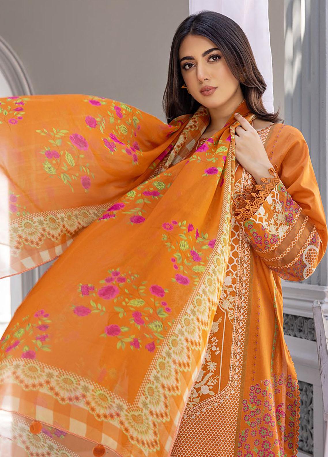 Charizma Printed Lawn Suits Unstitched 3 Piece CRZ23CP-V3 CP