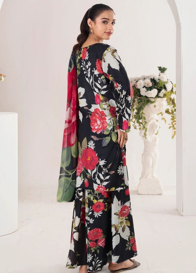 Chirpy Cherry by Feathers Pret Printed Lawn 3 Piece Suit Colzora