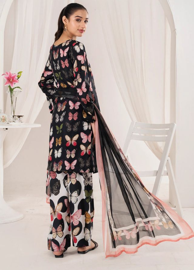 Chirpy Cherry by Feathers Pret Printed Lawn 3 Piece Suit Raylix
