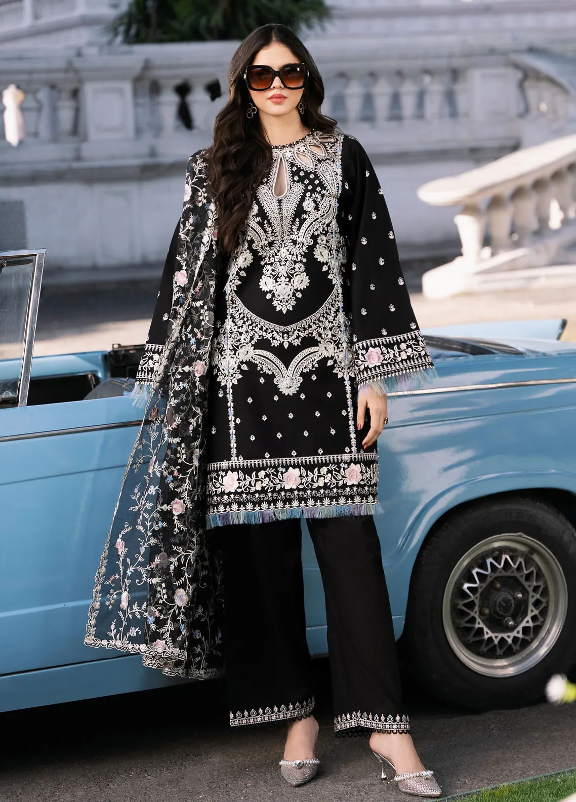 Olivia by Bin Ilyas Embroidered Kotrai Suit Unstitched 3 Piece BI24O 522 B - Winter Collection