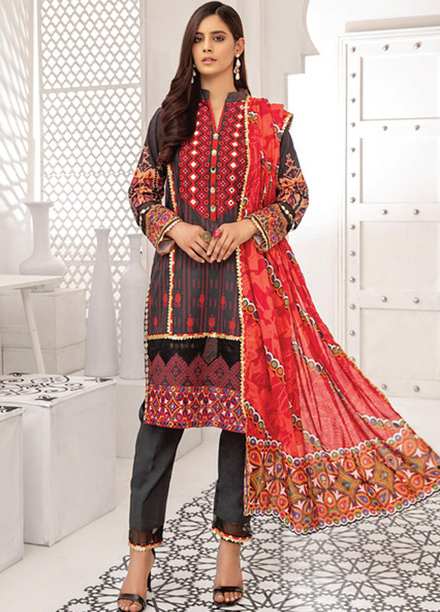 Coco by Al Zohaib Embroidered Lawn Suits Unstitched 3 Piece AZ21C D-02 - Summer Collection