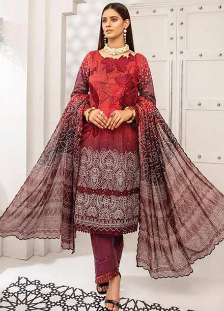 Coco by Al Zohaib Embroidered Lawn Suits Unstitched 3 Piece AZ21C D-06-A - Summer Collection