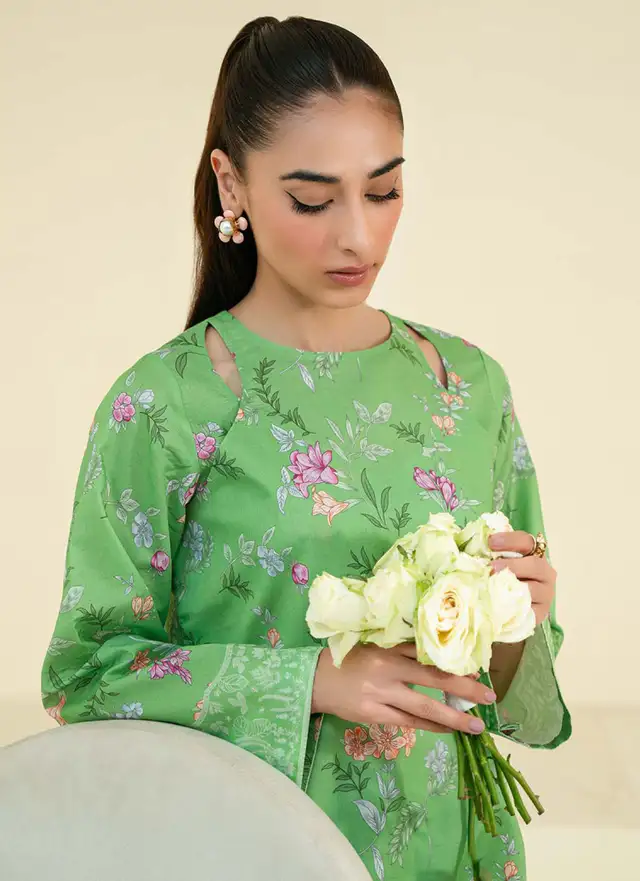 Daffodils by Seran Printed Lawn Suit Unstitched 2 Piece SRN24D D-05 Harper - Summer Collection