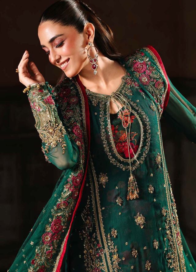 Dastan E Jashan by Charizma Embroidered Chiffon Suits Unstitched 4 Piece CRZ25DF DJW5-06 - Formals Collection