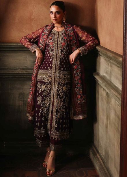 Dastan E Jashan by Charizma Embroidered Chiffon Suits Unstitched 4 Piece CRZ25DF DJW5-07 - Formals Collection