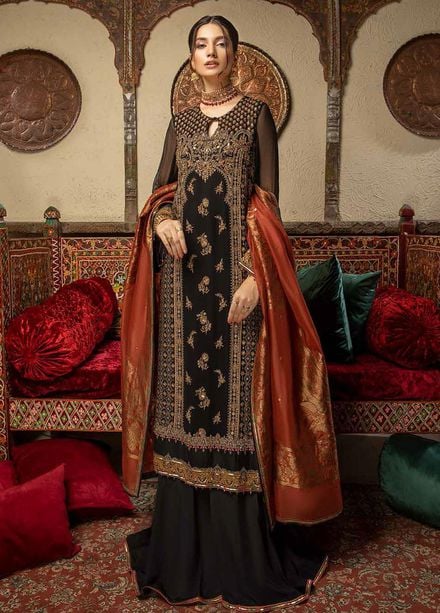 Dastan-e-Jashan By Charizma Embroidered Chiffon Suits Unstitched 3 Piece CRZ22DJ DJW 01 - Formal Collection