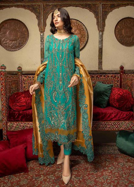 Dastan-e-Jashan By Charizma Embroidered Chiffon Suits Unstitched 3 Piece CRZ22DJ DJW 03 - Formal Collection