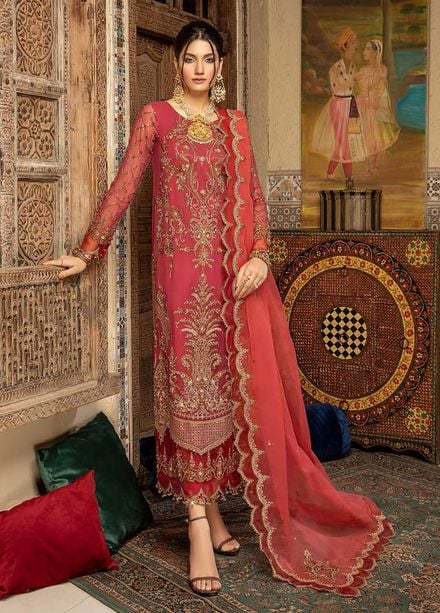 Dastan-e-Jashan By Charizma Embroidered Chiffon Suits Unstitched 3 Piece CRZ22DJ DJW 04 - Formal Collection