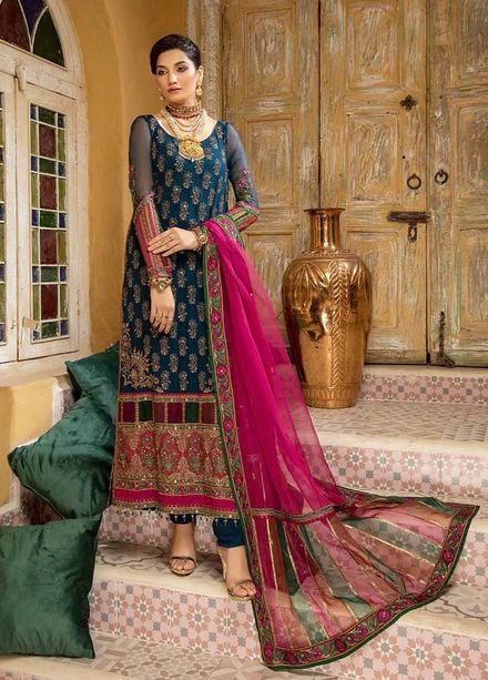 Dastan-e-Jashan By Charizma Embroidered Chiffon Suits Unstitched 3 Piece CRZ22DJ DJW 06 - Formal Collection