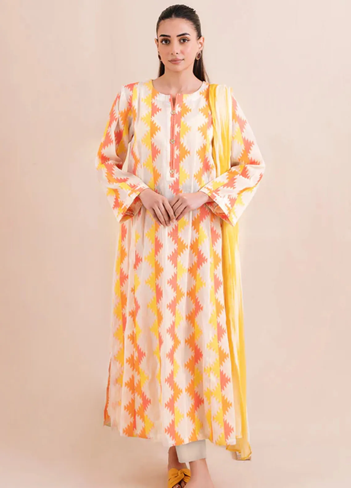 Inayat Pret Printed Silk 2 Piece Suit Oceana