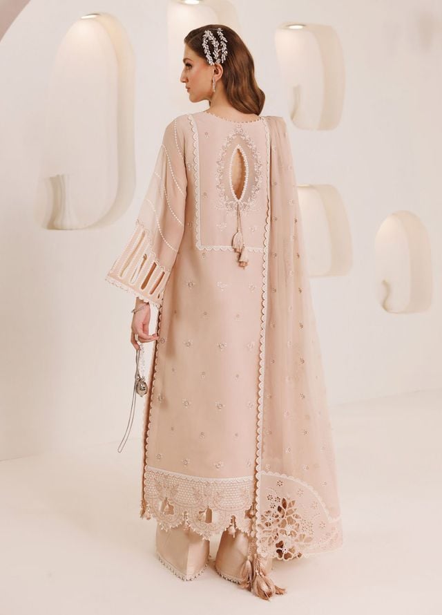 Dhagaay by Alizeh Fashion Embroidered Chiffon Suits Unstitched 3 Piece AFB25DF D-08 Ehal - Festive Collection