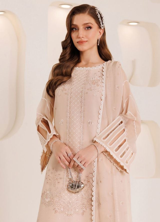 Dhagaay by Alizeh Fashion Embroidered Chiffon Suits Unstitched 3 Piece AFB25DF D-08 Ehal - Festive Collection
