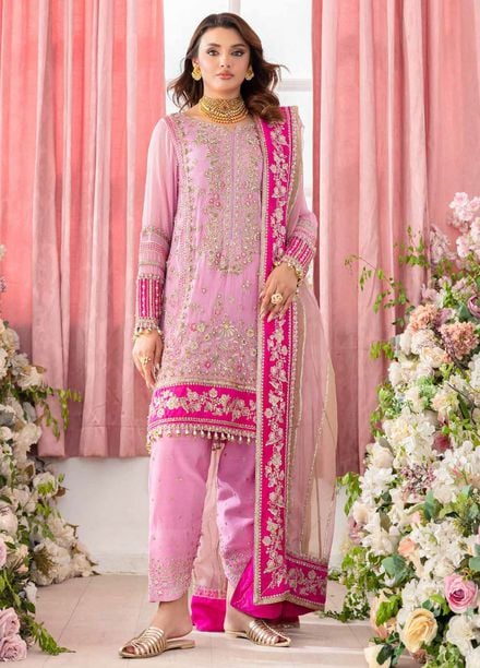 Diamond Dust by Charizma Embroidered Chiffon Suits Unstitched 4 Piece CRZ25DC DD5-01 - Formals Collection