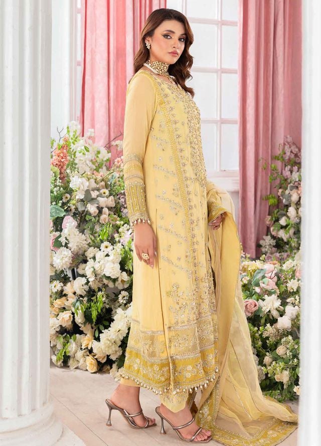 Diamond Dust by Charizma Embroidered Chiffon Suits Unstitched 4 Piece CRZ25DC DD5-02 - Formals Collection