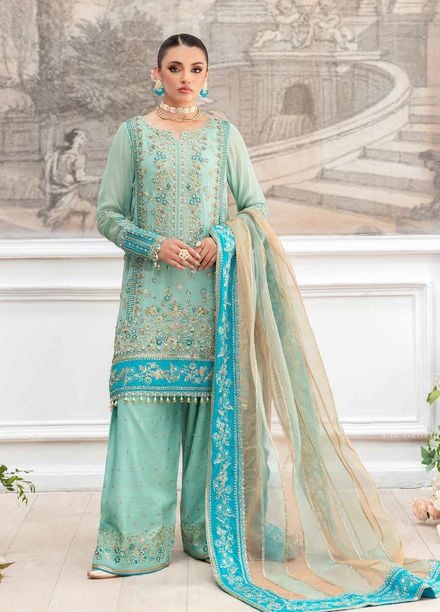 Diamond Dust by Charizma Embroidered Chiffon Suits Unstitched 4 Piece CRZ25DC DD5-04 - Formals Collection
