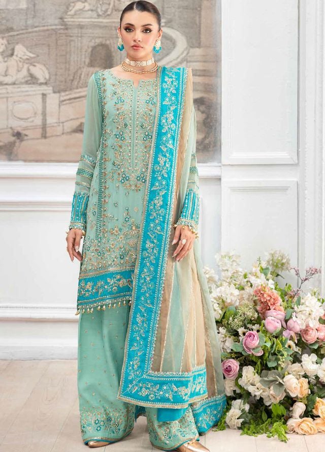 Diamond Dust by Charizma Embroidered Chiffon Suits Unstitched 4 Piece CRZ25DC DD5-04 - Formals Collection