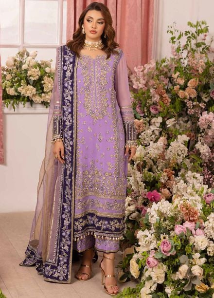 Diamond Dust by Charizma Embroidered Chiffon Suits Unstitched 4 Piece CRZ25DC DD5-05 - Formals Collection