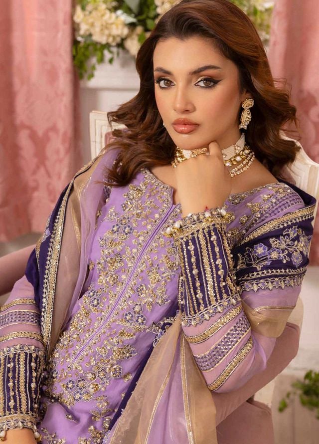 Diamond Dust by Charizma Embroidered Chiffon Suits Unstitched 4 Piece CRZ25DC DD5-05 - Formals Collection