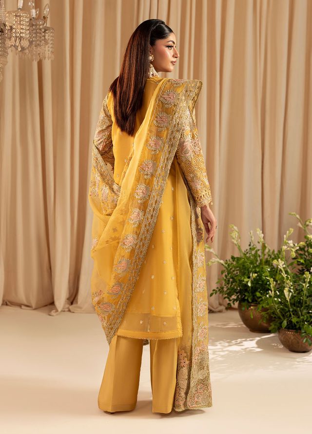 Diara Couture Pret Embroidered Organza 3 Pieces Elzira