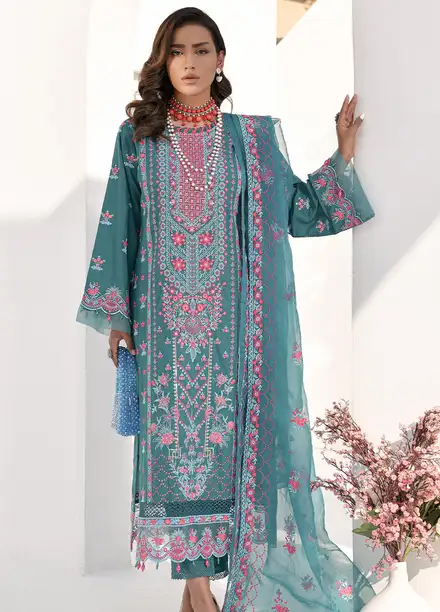 Elysia By Fiona Pret Embroidered Lawn 3 Piece Suit For Girls Monsoon