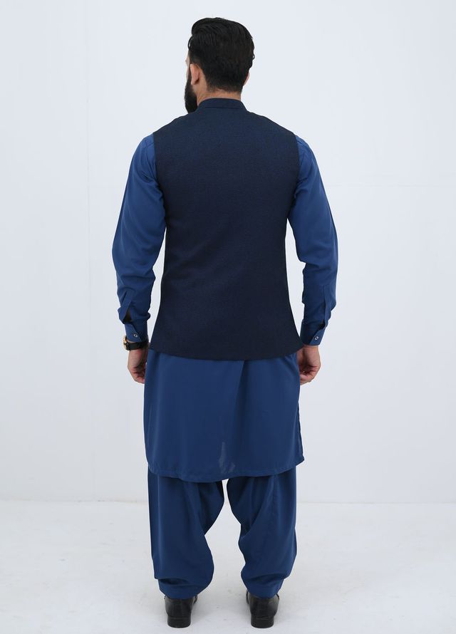 Ethnic Wear by Alif Yay Pret Plain Blended 3 Piece Suit AY-019