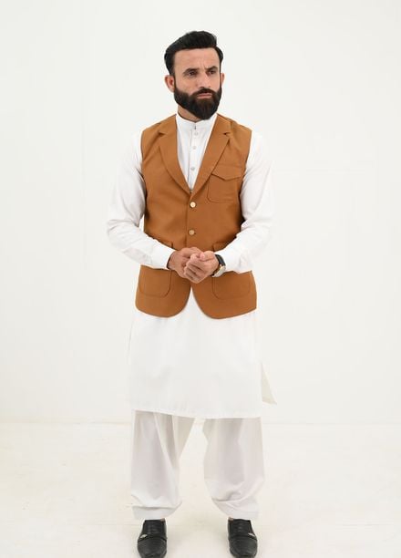 Ethnic Wear by Alif Yay Pret Plain Blended 3 Piece Suit AY-039