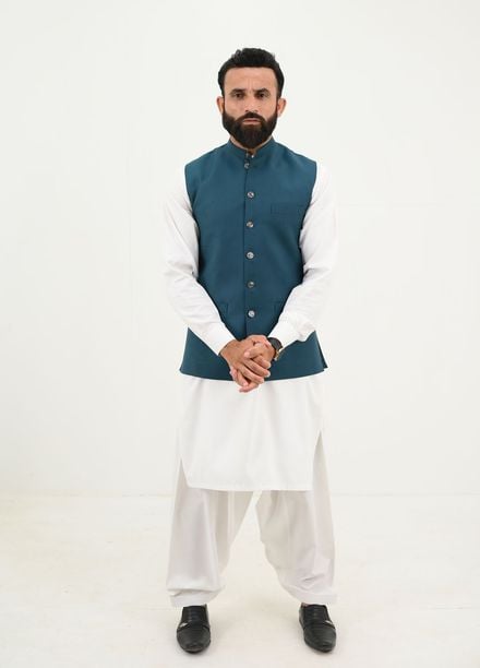 Ethnic Wear by Alif Yay Pret Plain Blended 3 Piece Suit AY-042