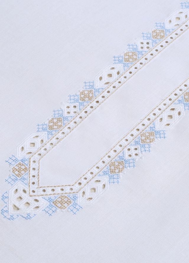 Fabrich Embroidered Cotton Suits Unstitched Kameez Shalwar GTS-V-001 - Summer Collection