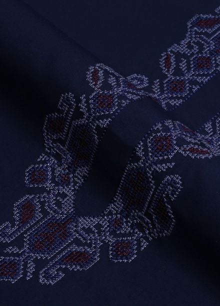 Fabrich Embroidered Suits Unstitched Kurta Shalwar GTS-FE-004 - Mens Collection