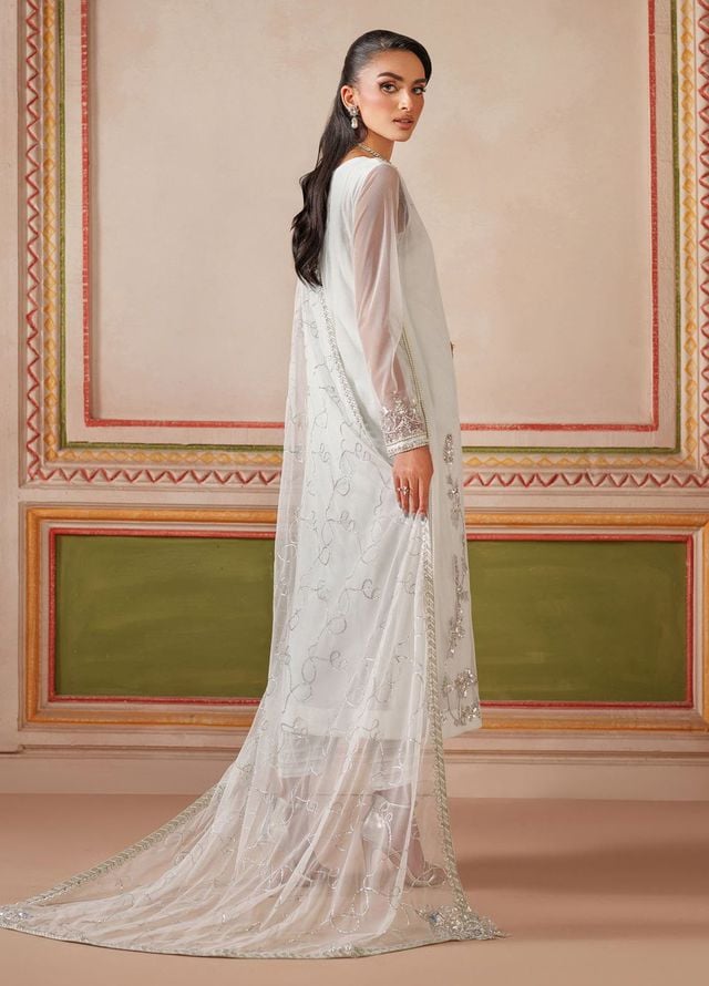 Falesia by Zarif Embroidered Net Suits Unstitched 3 Piece ZAF25FF HF-03 Roomay - Formals Collection