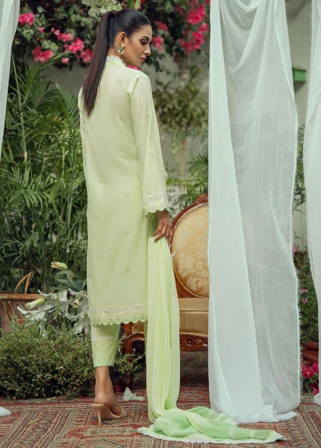 Fascino Pret Embroidered Cotton 3 Piece Suit OVAL