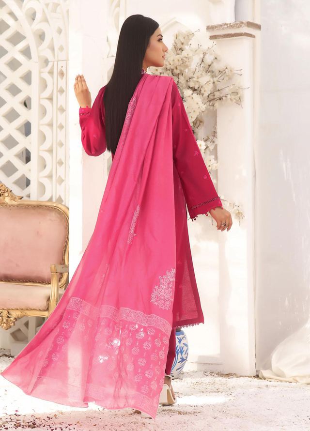 Fascino Pret Embroidered Cotton 3 Piece Suit Glade