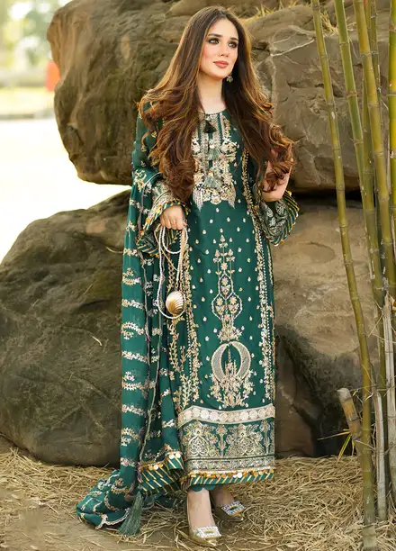 Fiona Embroidered Chiffon Suits Unstitched 4 Piece Empress - Formals Collection