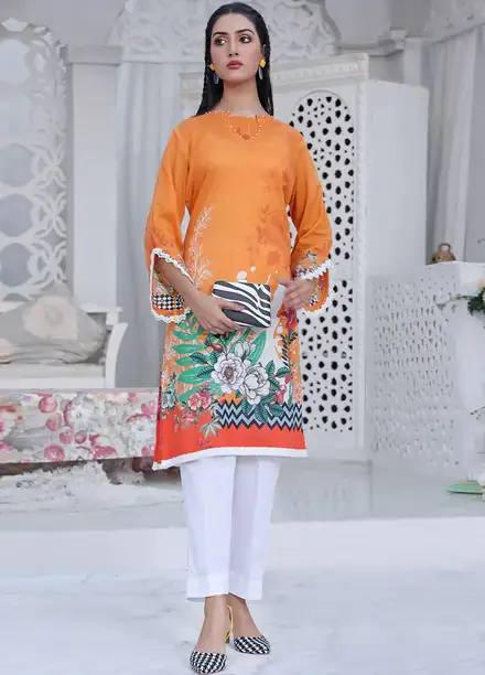 Fiona Pret Casual Lawn Kurti Verdant